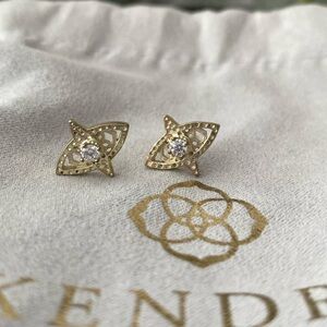 RETIRED Kendra Scott Gold Crosby Studs